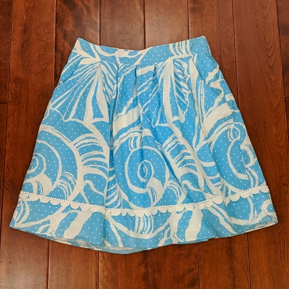 LILLY PULITZER Seaspray Blue King Conch Skirt - Picture 3 of 8